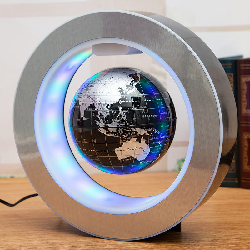 Round LED Floating Globe Magnetic Levitation Light