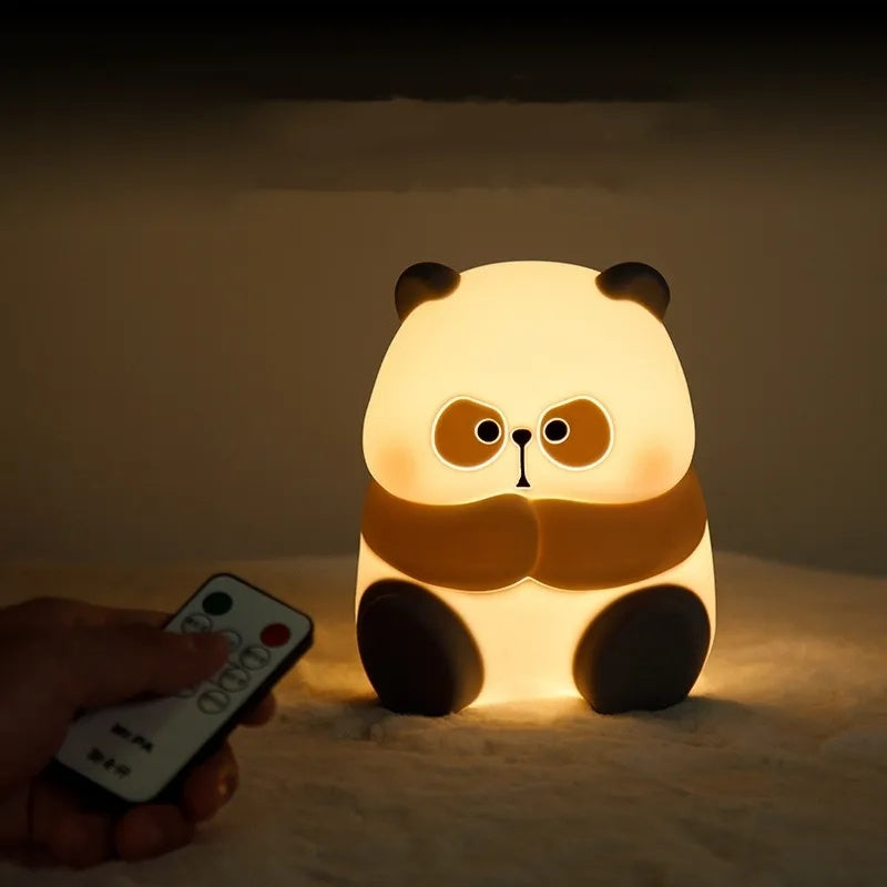 Creative Panda Lamp Silicone Night Light Decor