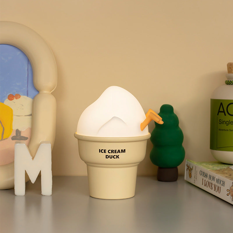 Ice Cream Duck USB Rechargeable Night Lamp
