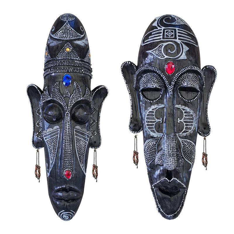 Resin Tribal Mask Wall Art